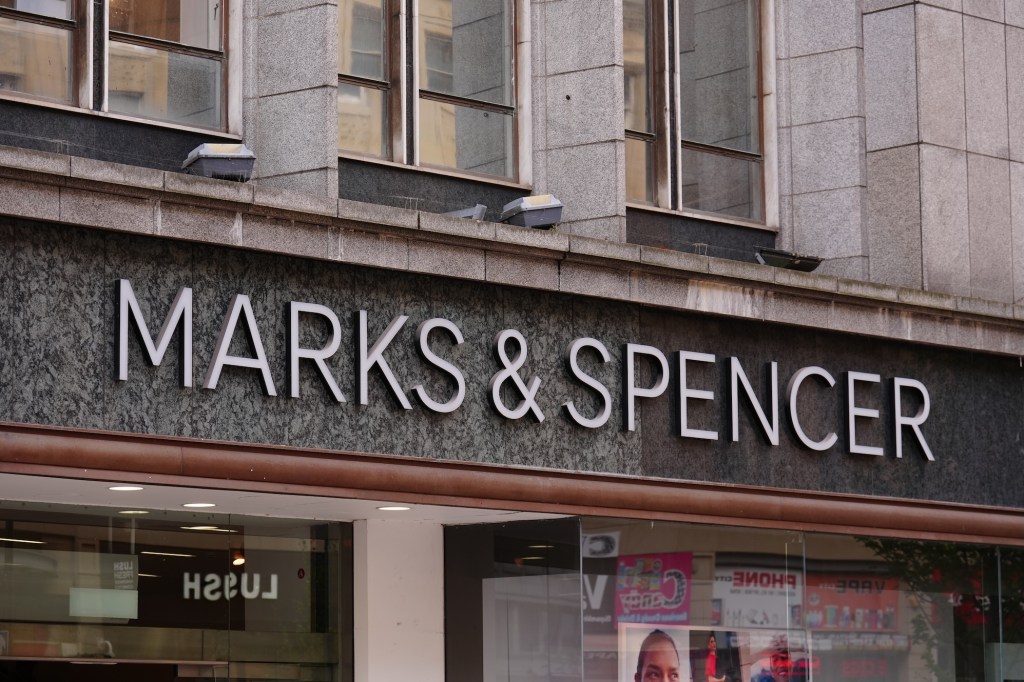 a Marks and Spencer store in Sheffield, U.K., days after a ransomware attack hit the company's backend systems.